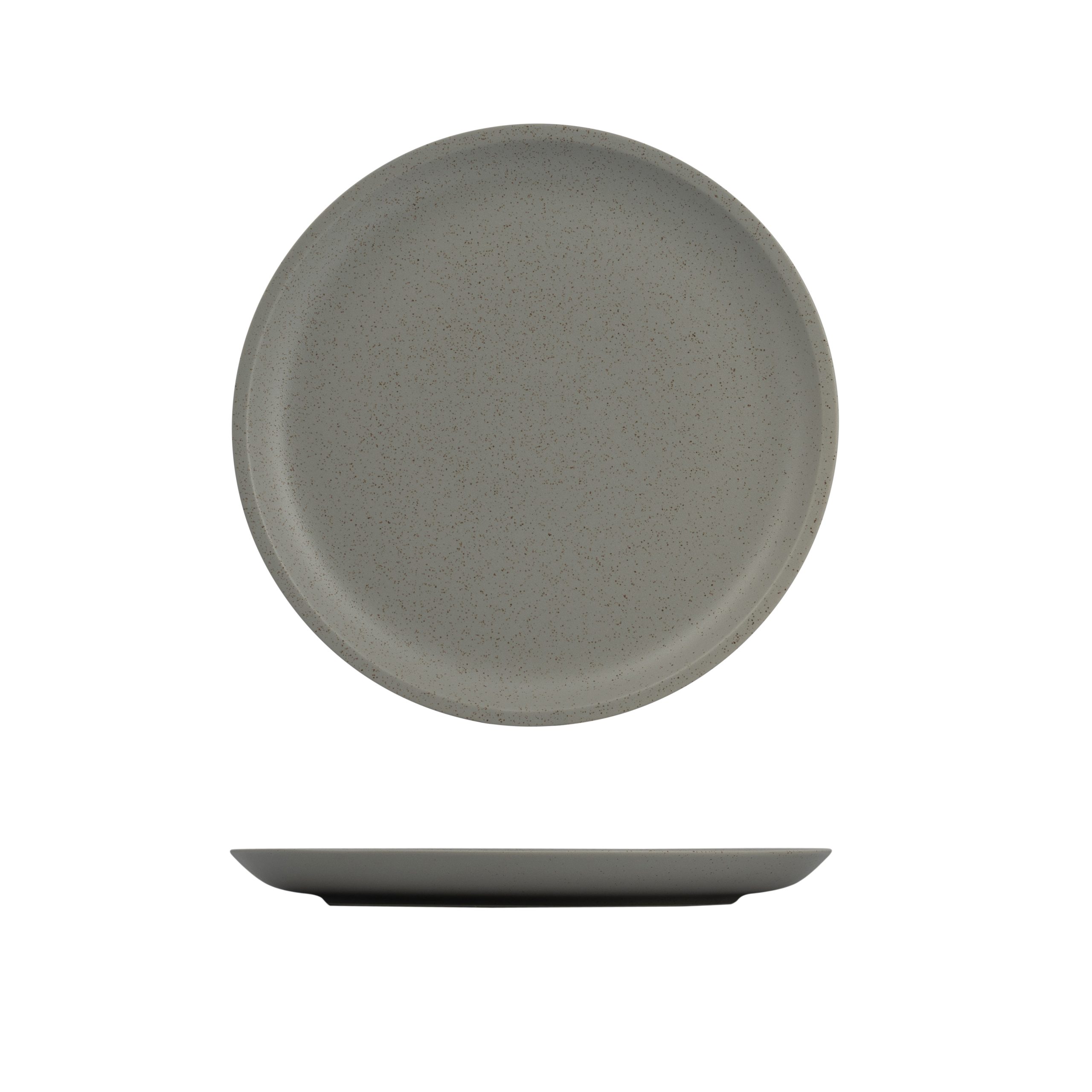 Luzerne Dune Ash Round Coupe Plate