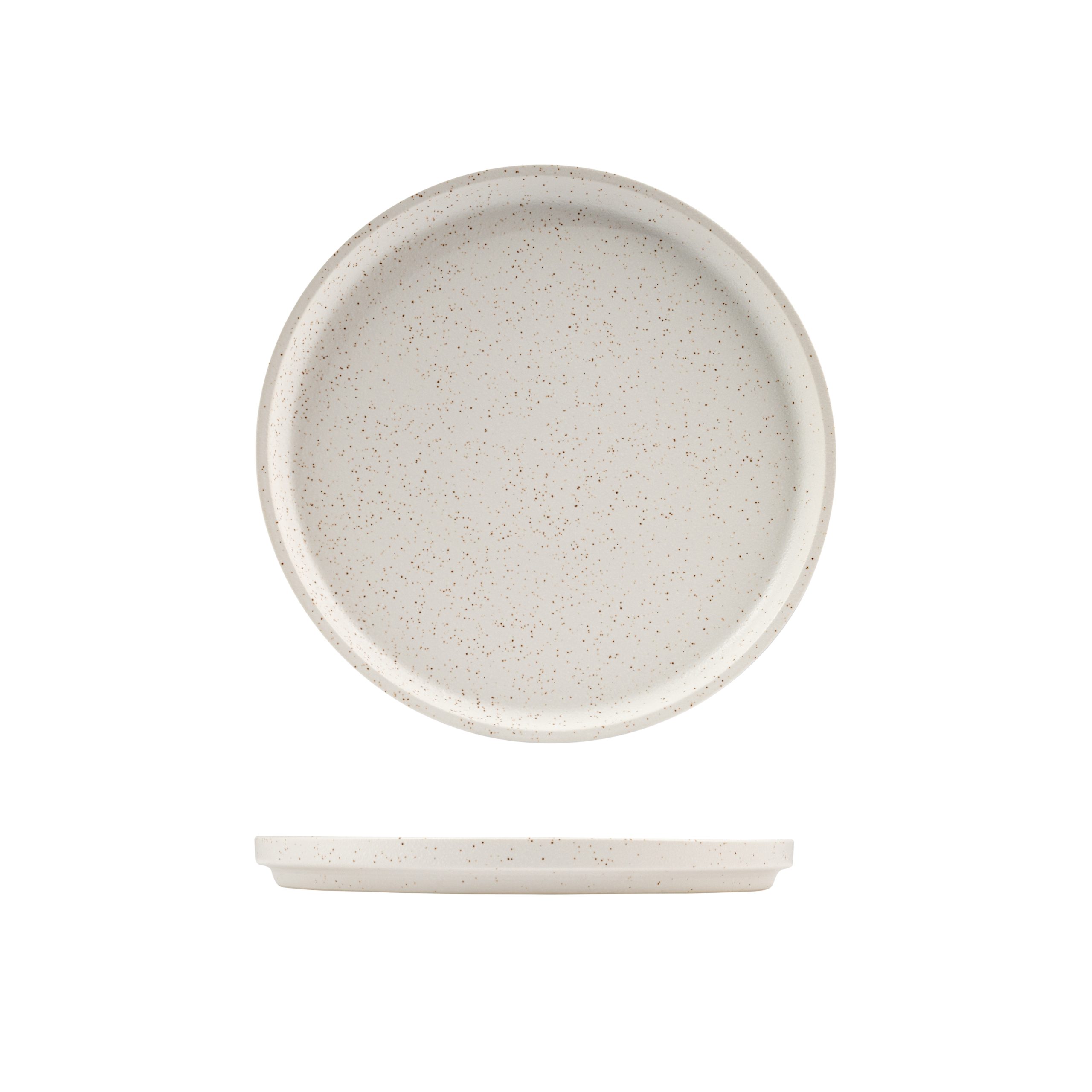 Luzerne Dune Shell Round Stackable Plate