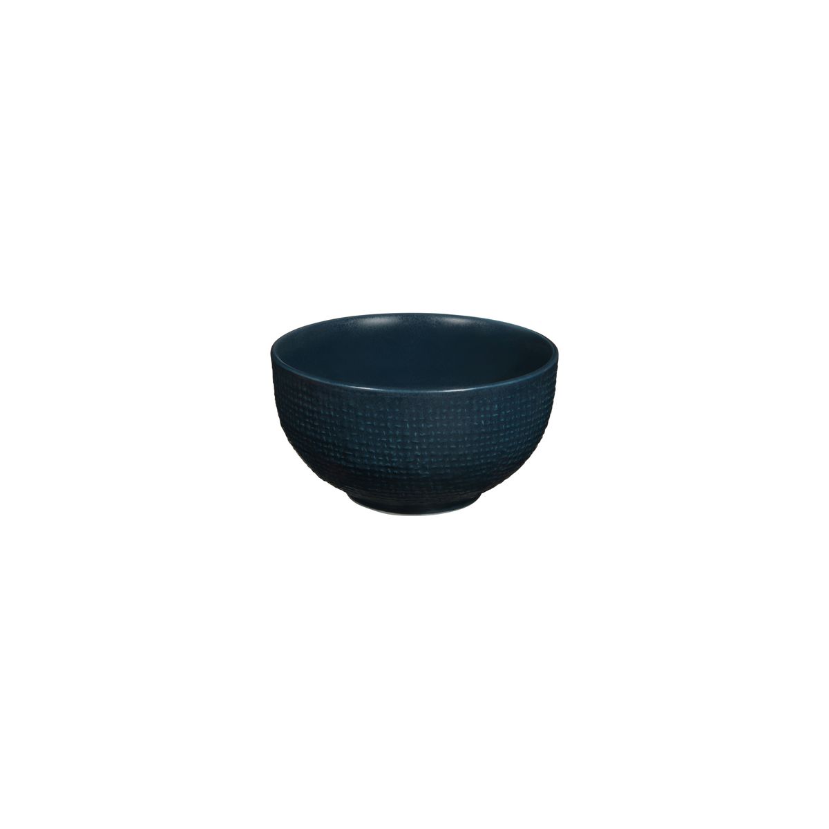 Luzerne Linen Matte Blue Round Bowl