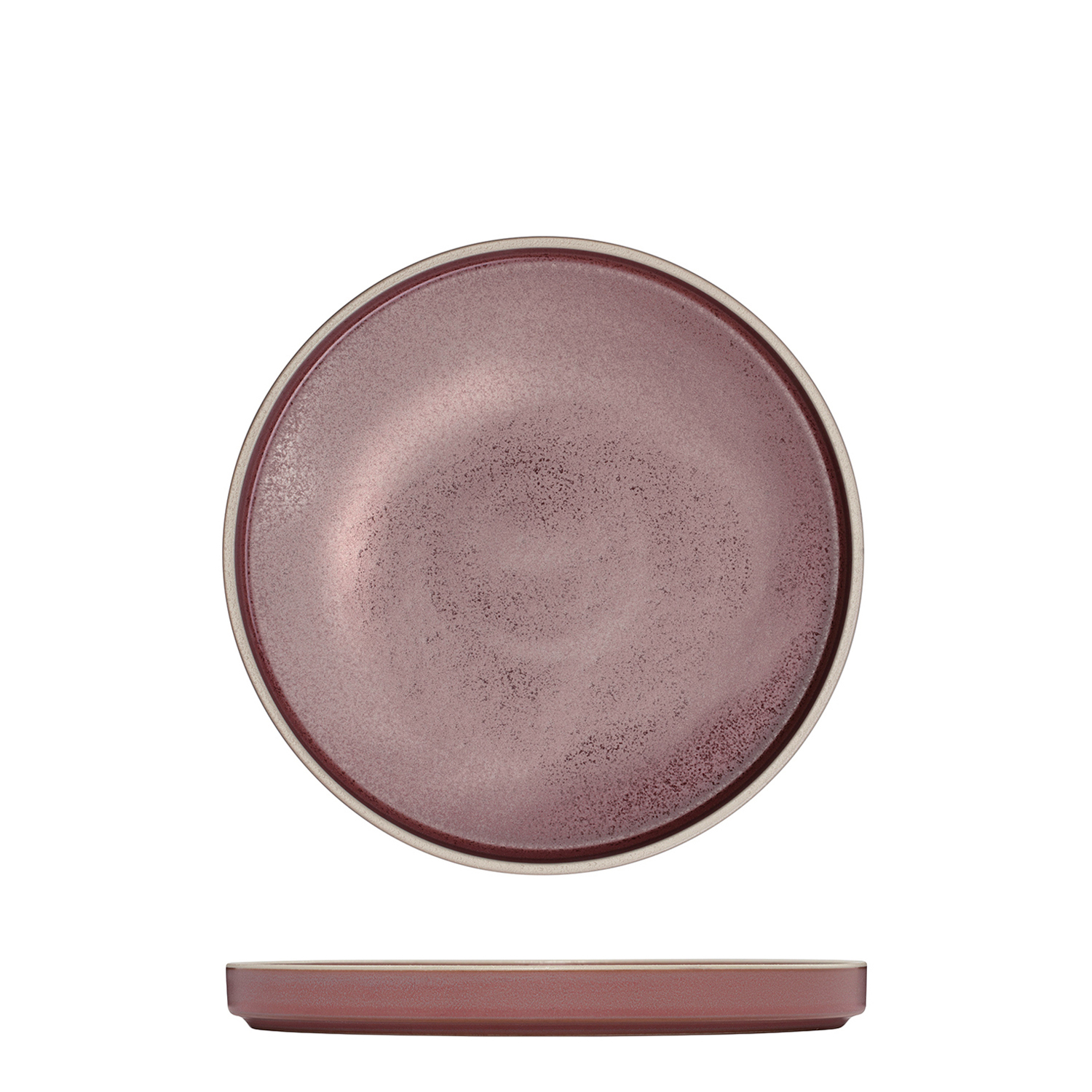Luzerne Mod Smokey Plum Round Stackable Plate