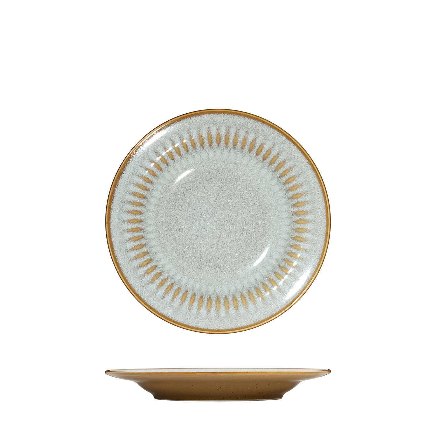 Luzerne Cottage Almond Round Plate - Wide Rim