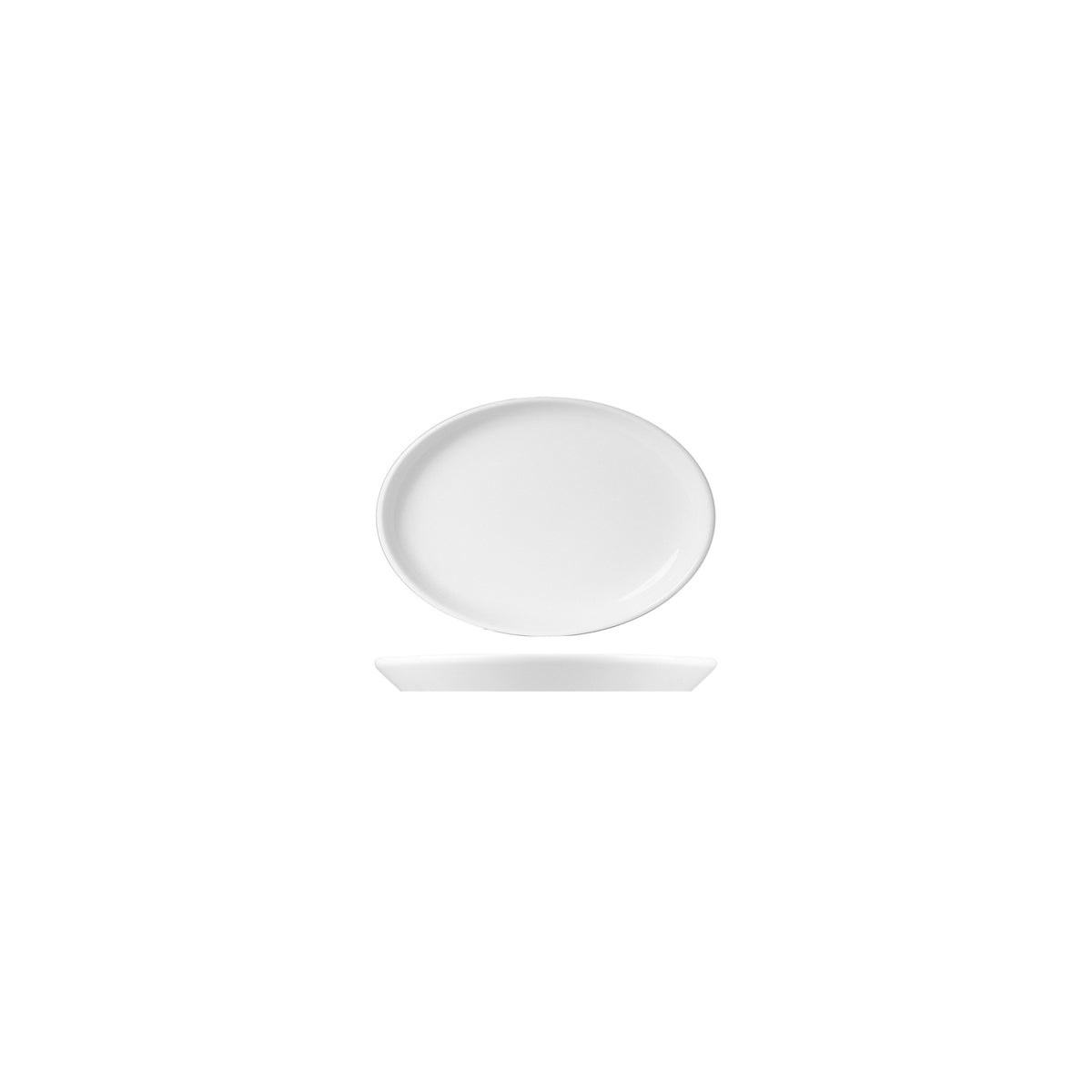 White Album Stackable Oval Plate 189mm