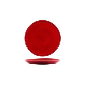 Artistica Reactive Red Round Plate 240mm