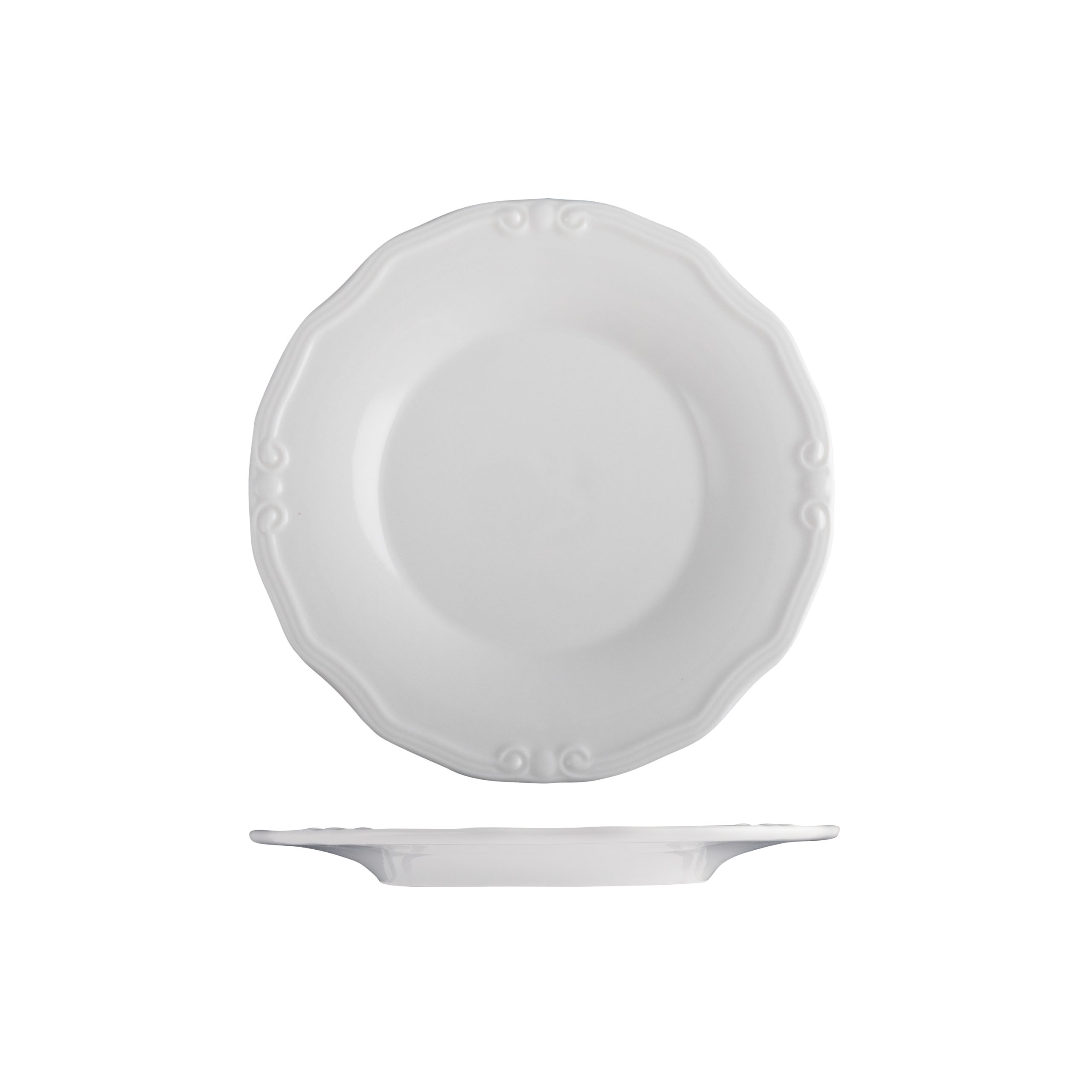 ID Fine Tiffany Scalloped Plate