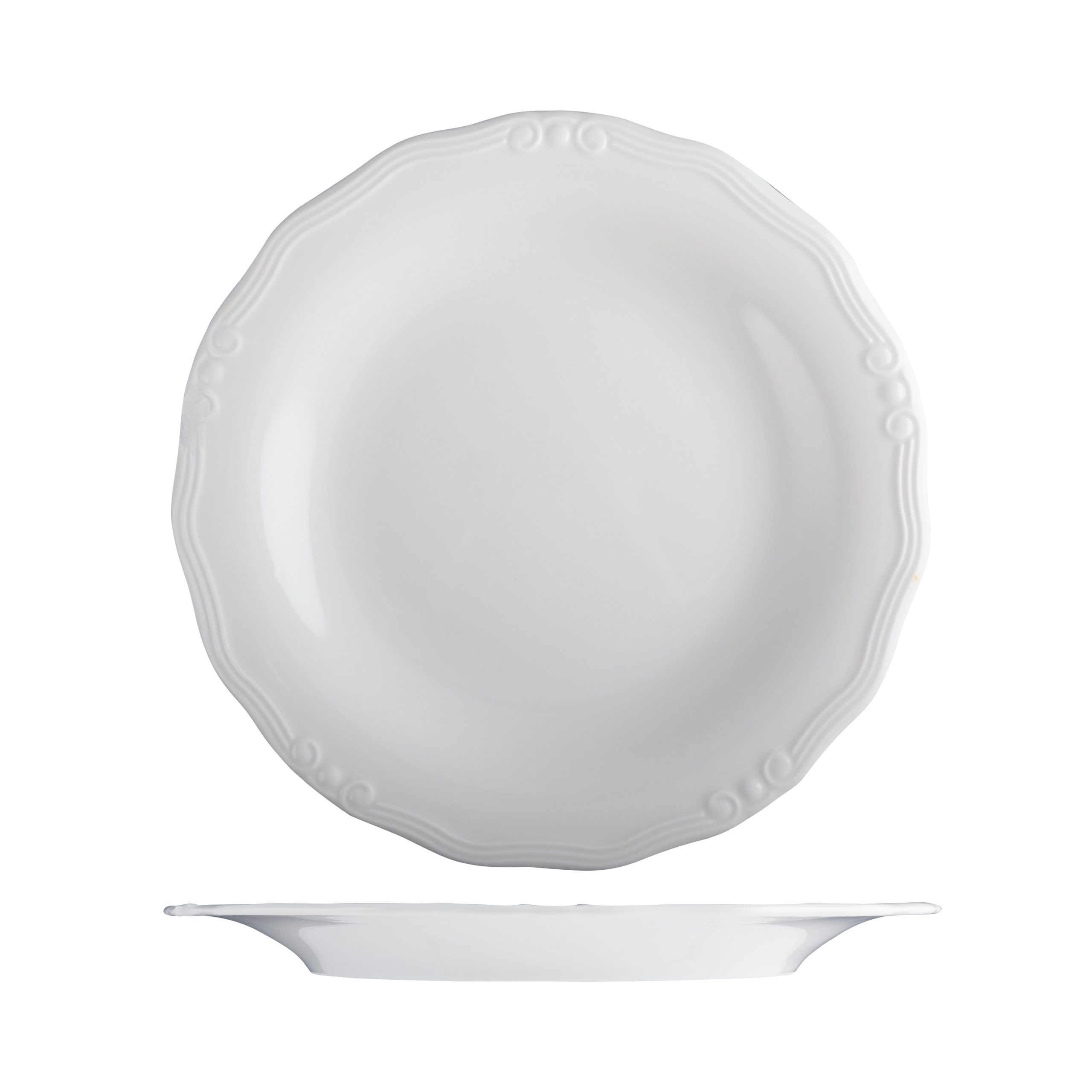 ID Fine Tiffany Scalloped Plate