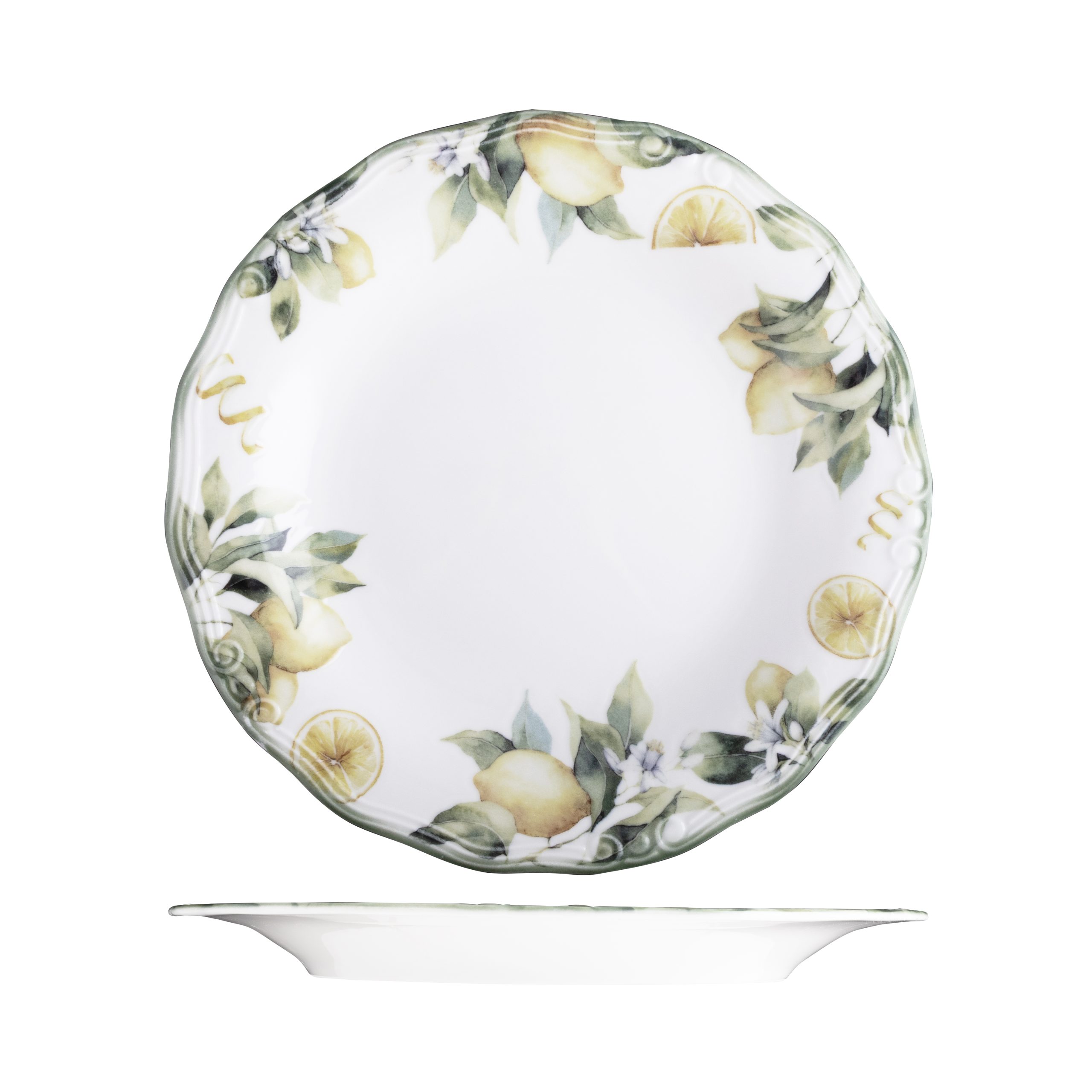 ID Fine Sorrento Scalloped Plate