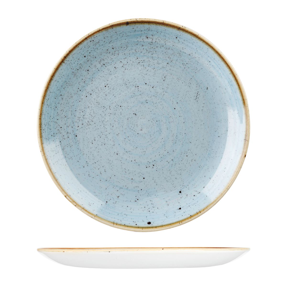 Stonecast by Churchill Stonecast Duck Egg Round Coupe Plate