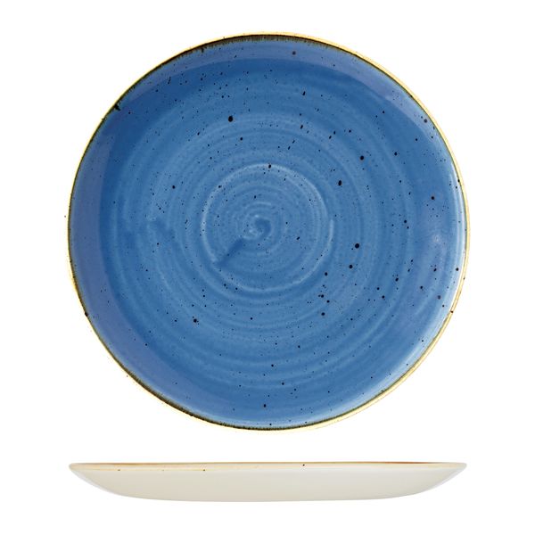 Stonecast by Churchill Stonecast Cornflower Blue Round Coupe Plate