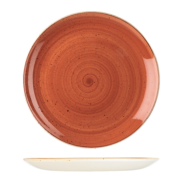 Stonecast by Churchill Stonecast Spiced Orange Round Coupe Plate