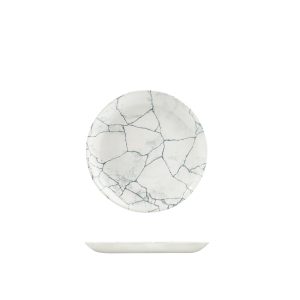 Studio Prints Kintsugi Pearl Grey Round Coupe Plate