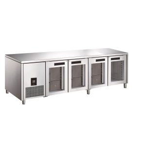 Glacian BCG62350 4 Door Slimline Fridge 660 Deep Glass Doors