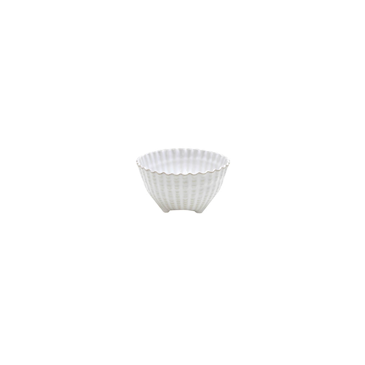 Aparte White Round Shell Footed Bowl 142mm / 530ml