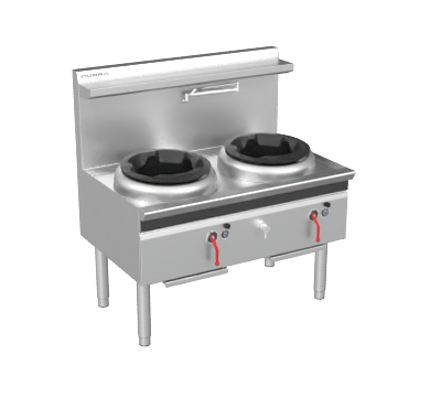 Cobra CW2H-CC - 1200mm Gas Waterless Wok with 2 Chimney burners