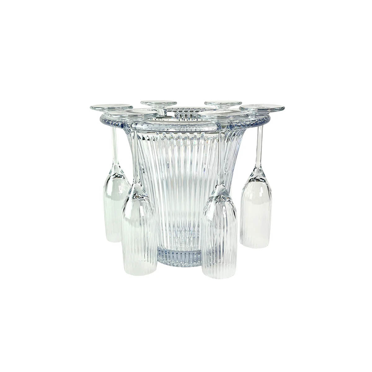 Bamboo Champagne Bucket 3.8L + 6 Flutes 145ml