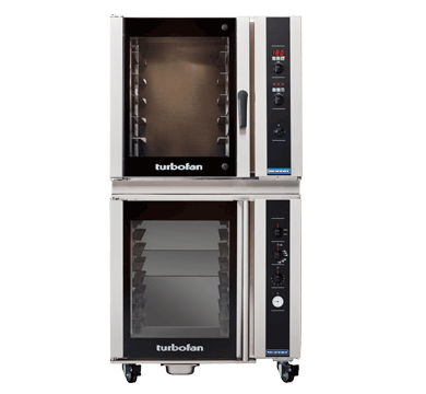 Turbofan E35D6-30 and P85M8 - Full Size Digital / Electric Convection Oven on an 8 Tray Manual / Prover/ Holding Cabinet