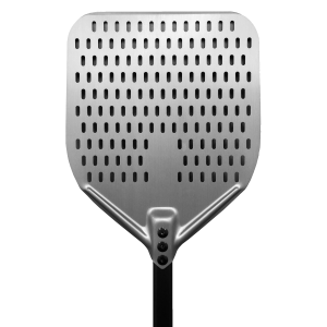 Hard Anodised Aluminium Square Perforated Pizza Peel - 30cm Head x 140cm Handle