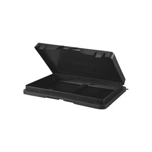 Storage Box with Lid Black 460x280x45mm