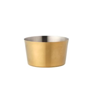 Miniature Serving Bowl Brushed Brass 140mm