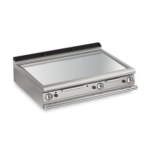 Baron 3 Burner Gas Fry Top With 2/3 Smooth 1/3 Ribbed Mild Steel Plate And Thermostat Control
