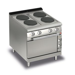 Baron 4 Burner Electric Cook Top With Electric Oven