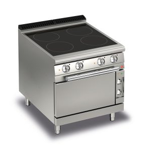 Baron 4 Burner Electric Cook Top With Ceramic Glass And Electric Oven