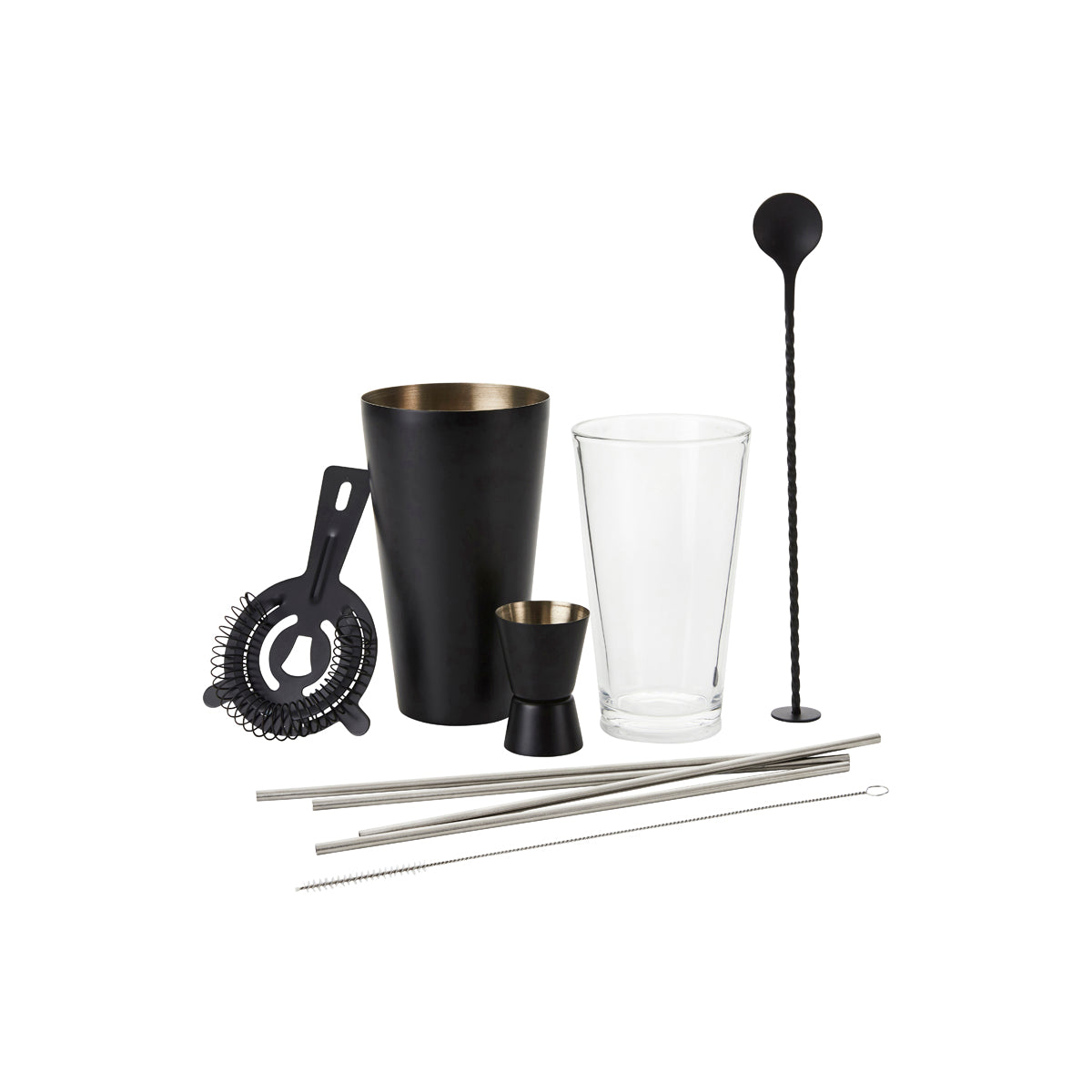 Cocktail Set 10pce Matte Black