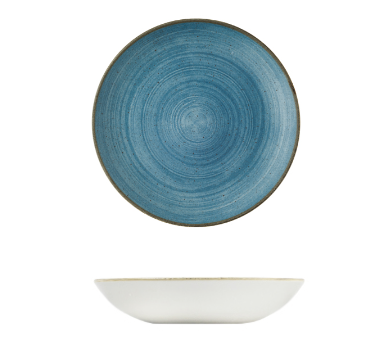 Stonecast by Churchill Stonecast Raw Teal Round Coupe Bowl
