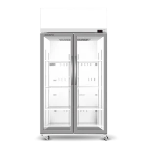 EziCore TCE1000N 2 Glass Door Display or Storage Fridge