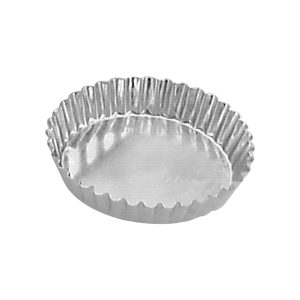 Tart Mould Round Fluted Fixed Base 85x16mm