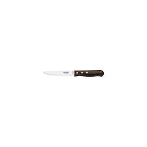 Churrasco Steak Knife Serrated Wide Blade with Polywood Handle Brown 152mm