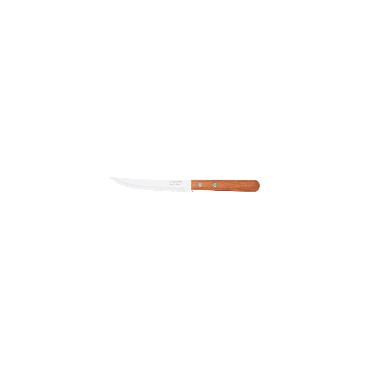 Dynamic Steak Knife Serrated Narrow Blade Wood 127mm