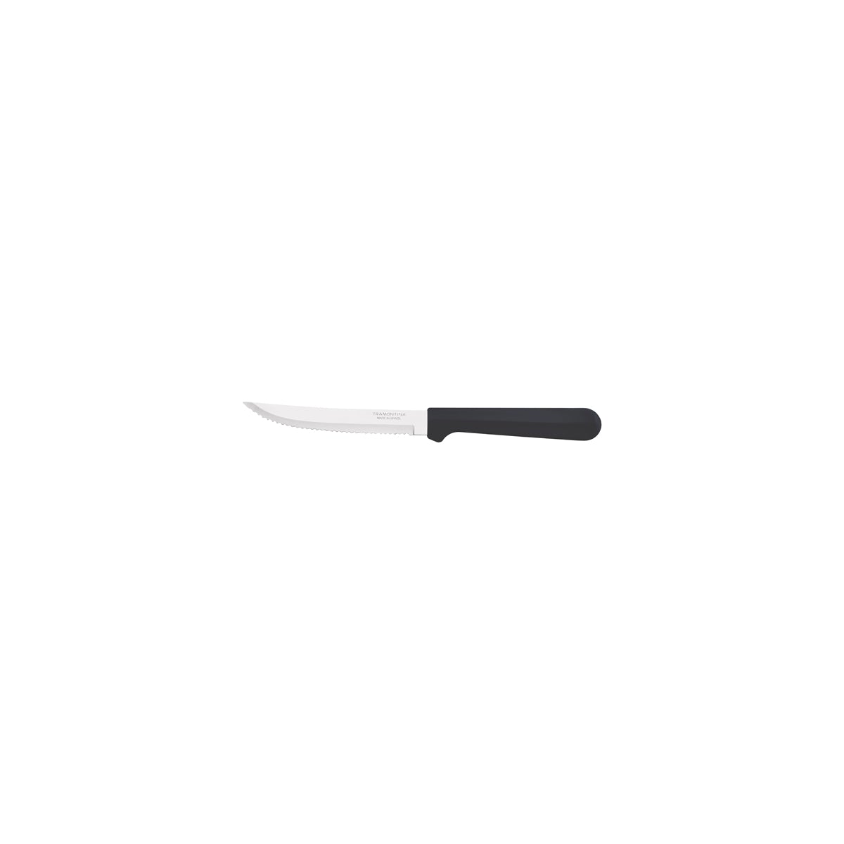Churrasco Tulum Steak Knife Serrated Narrow Blade Black 127mm