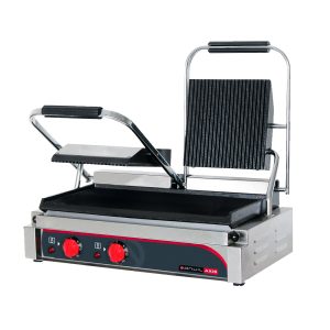 Anvil TSS3000 Panini Press Double Ribbed Top Flat Bottom