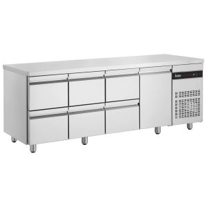Inomak UBD6000 Under Bar Fridge 1 Door 6 Drawers