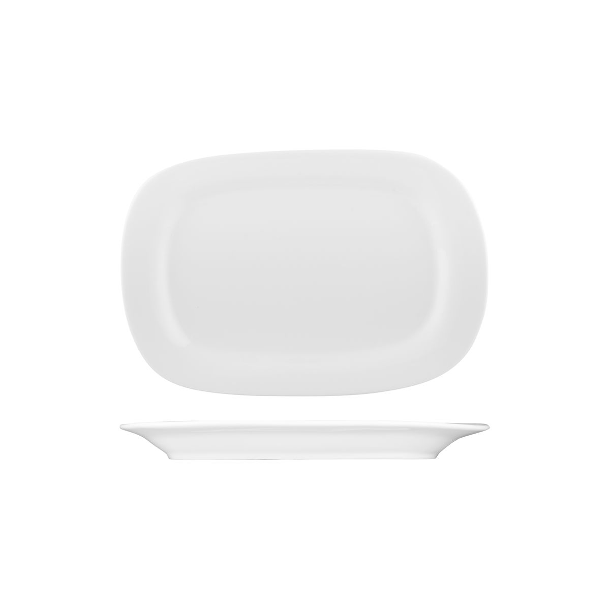Australian Fine China Flinders Oval Platter - Wide Rim