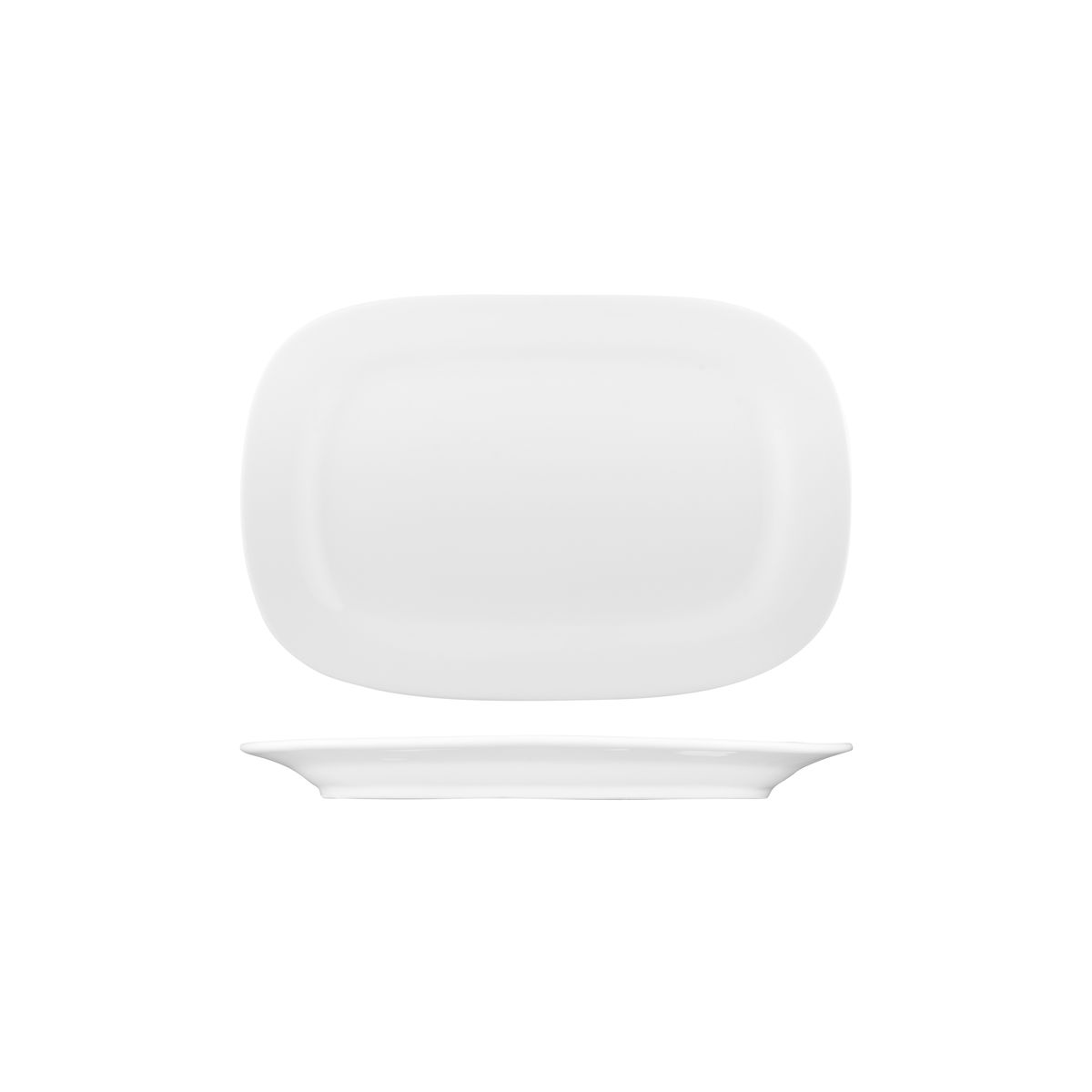 Australian Fine China Flinders Oval Platter - Wide Rim