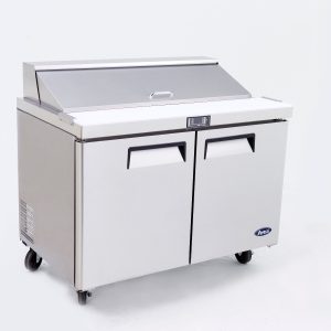 ATOSA 2 DOOR SANDWICH PREP TABLE FRIDGE 1225 MM MSF8302