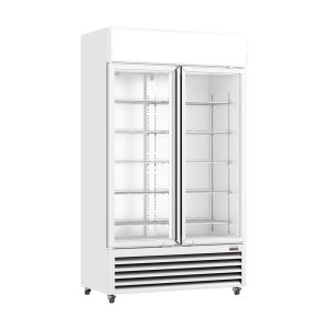 Thermaster Colourbond Upright Beverage Fridge 2 Doors White - LG-1000P