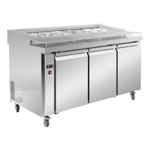 PWB150 three door DELUXE Pizza Prep Bench