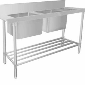 MIXRITE STAINLESS STEEL DISHWASHER DOUBLE INLET SINK 1 WSS26165R