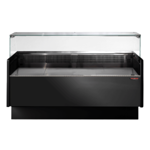 Tecnodom Serie MR80 Black 1520mm Wide Deli Display with Storage and Castors - TDMR-0815B