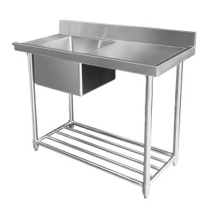 MIXRITE STAINLESS STEEL DISHWASHER SINGLE INLET SINK W1200 X D700 X H900 WSS17165R