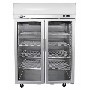 ATOSA TOP MOUNTED DOUBLE DOOR GLASS FREEZER YCF9408